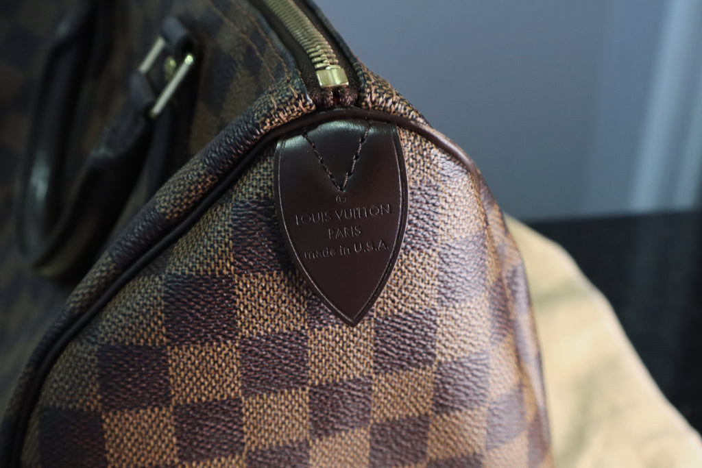 Louis Vuitton Damier Ebene Speedy Handbag