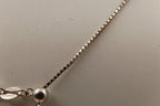 14k White Gold Diamond Circle Pendant