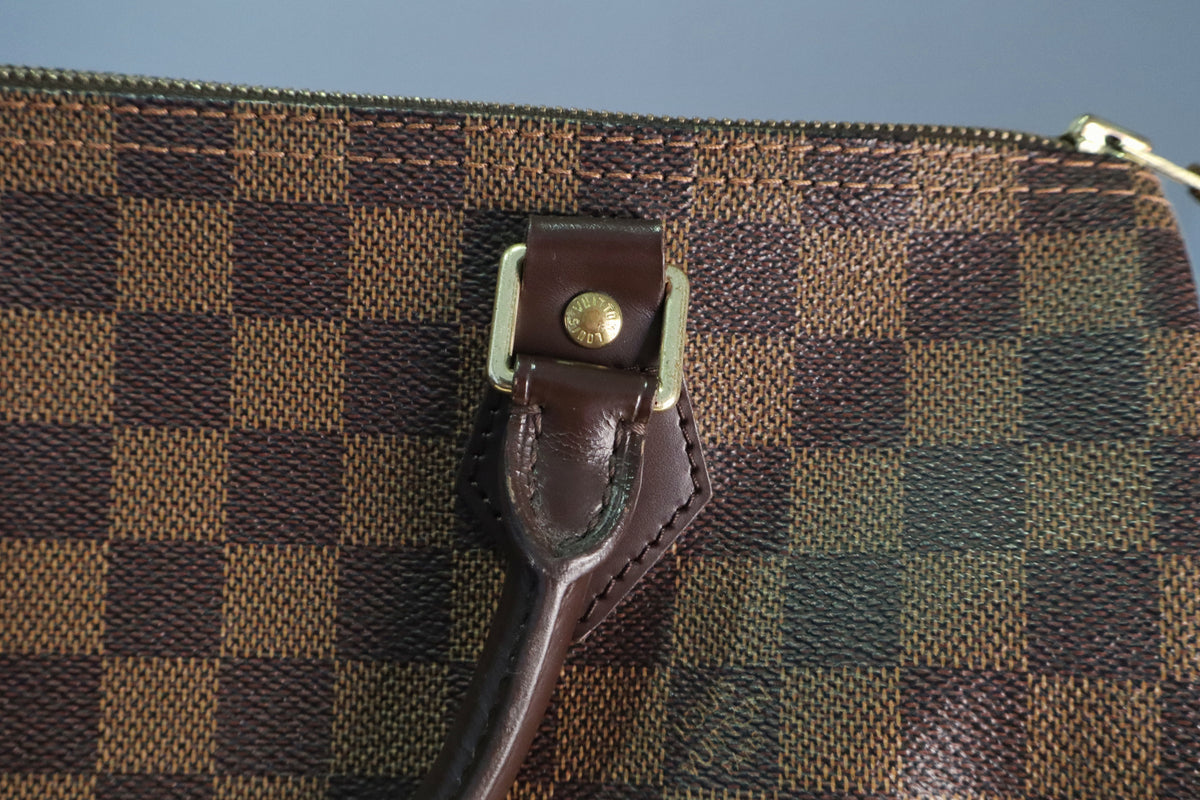 Louis Vuitton Damier Ebene Speedy Handbag