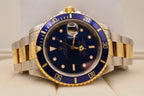 Rolex Submariner Date Two-Tone "Bluesy" Blue Dial 18K Gold & Steel (Ref. 16613)