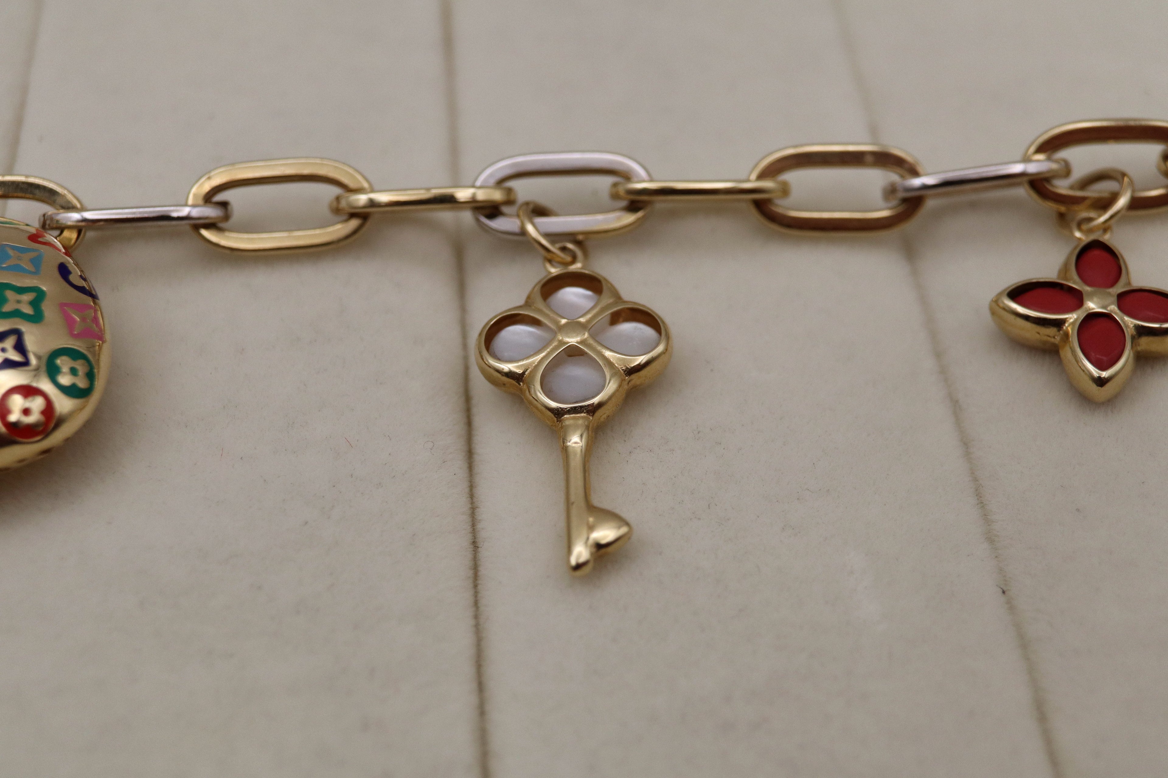 14k Yellow Gold Charm Bracelet