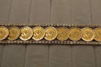 Chinese Gold Panda 24k Coin Link Bracelet in 14k Yellow Gold