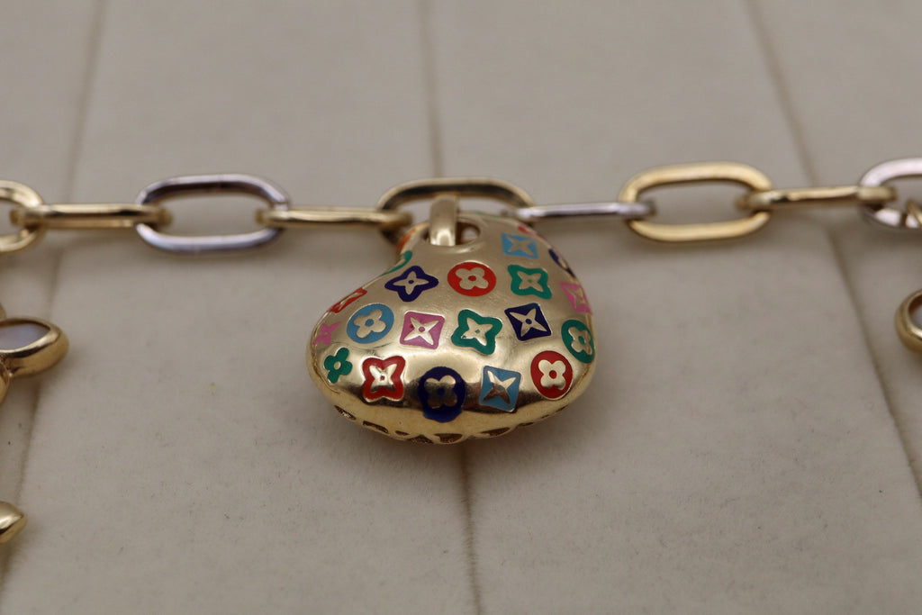 14k Yellow Gold Charm Bracelet