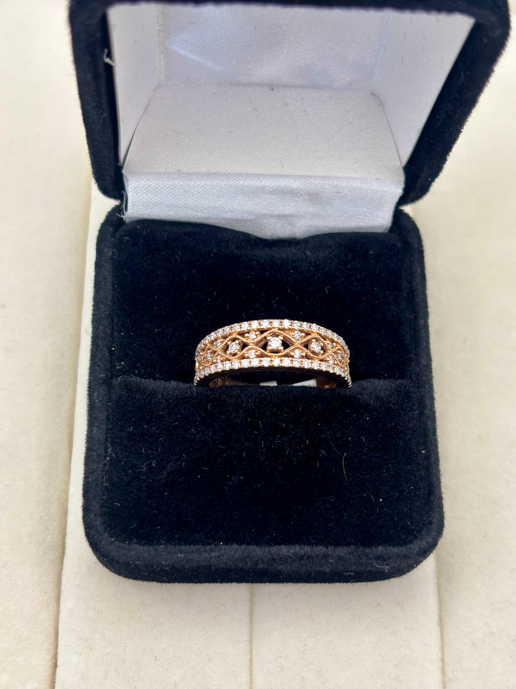 10K Yellow Gold Diamond Band Ring