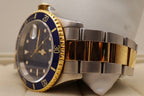 Rolex Submariner Date Two-Tone "Bluesy" Blue Dial 18K Gold & Steel (Ref. 16613)