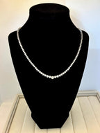 950 Platinum Natural Diamond Tennis Chain | Empire Jewelry and Loan