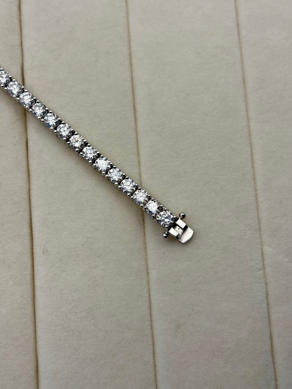 14k White Gold Lab Grown Diamond Tennis Bracelet