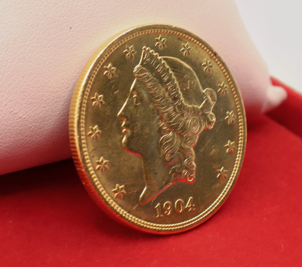 1904 United States $20 Liberty Head Double Eagle Gold Coin
