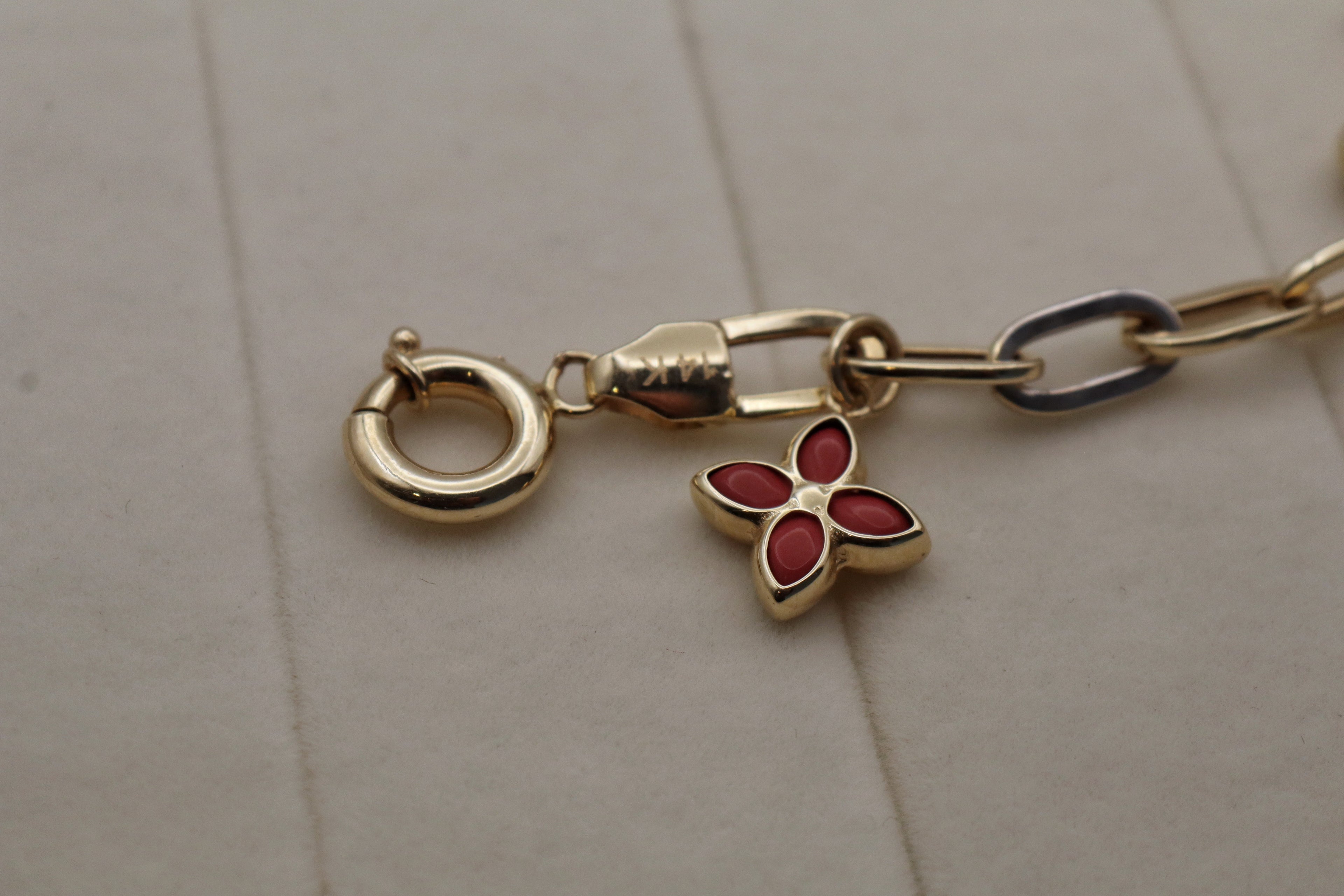 14k Yellow Gold Charm Bracelet