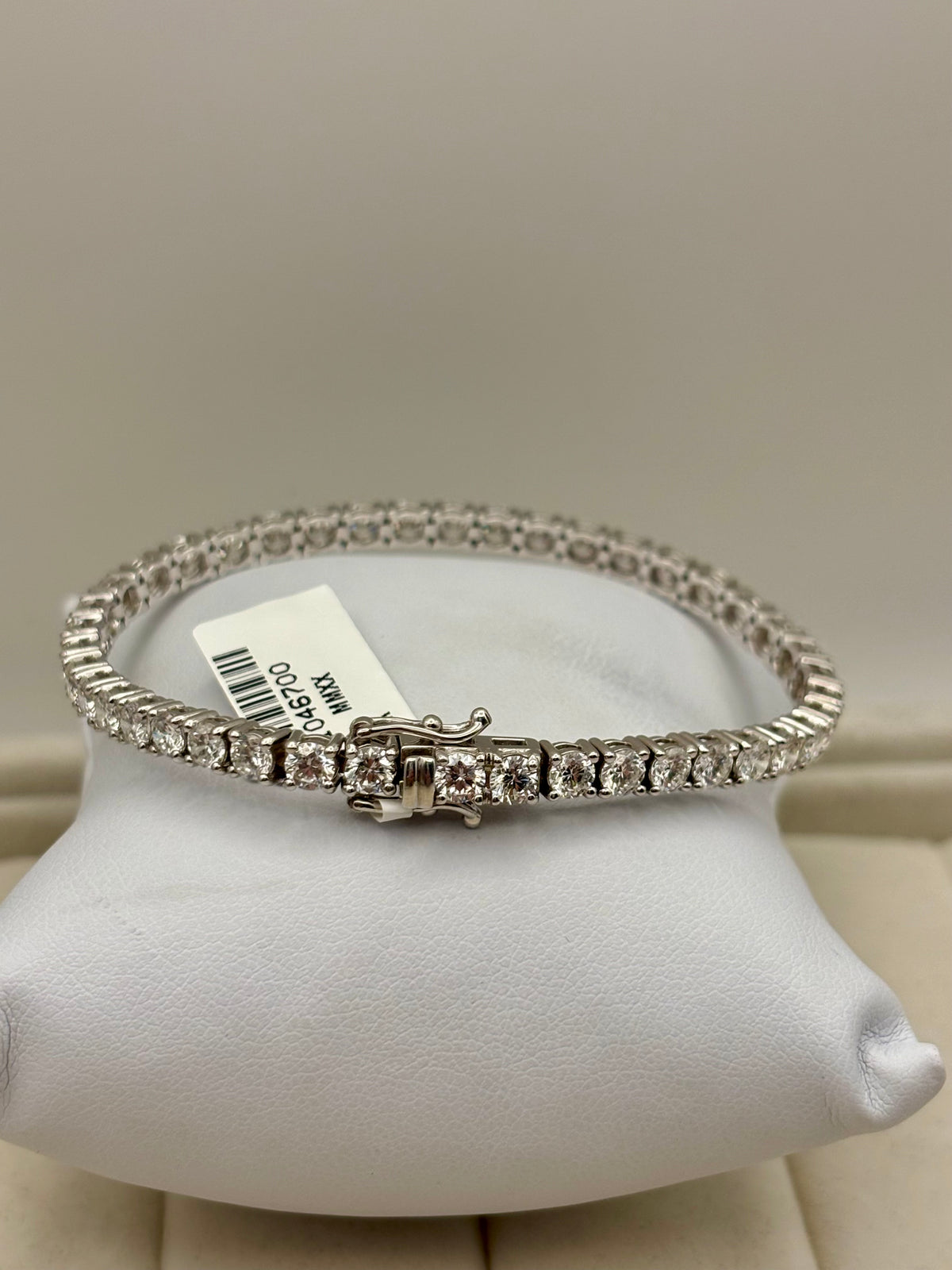 14k White Gold Lab Grown Diamond Tennis Bracelet