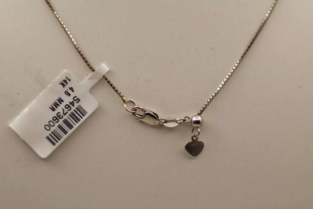 14k White Gold Diamond Circle Pendant