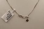 14k White Gold Diamond Circle Pendant