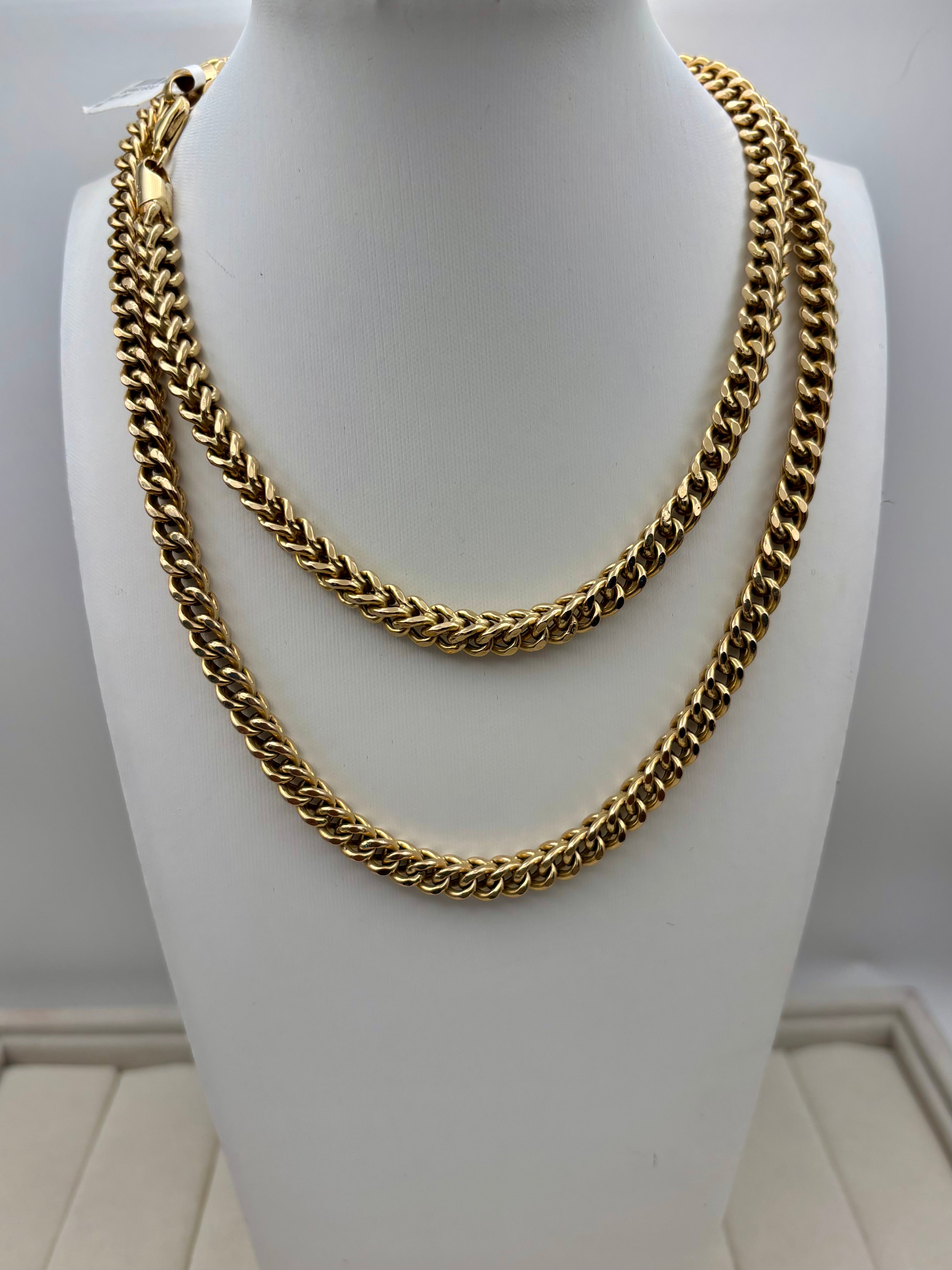 10k Yellow Gold Franco Chain