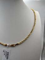 14k Yellow Gold Rope Chain