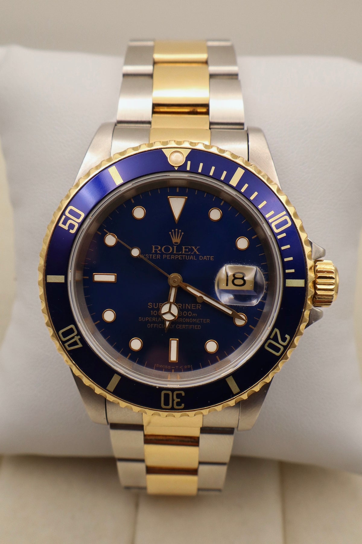 Rolex Submariner Date Two-Tone "Bluesy" Blue Dial 18K Gold & Steel (Ref. 16613)