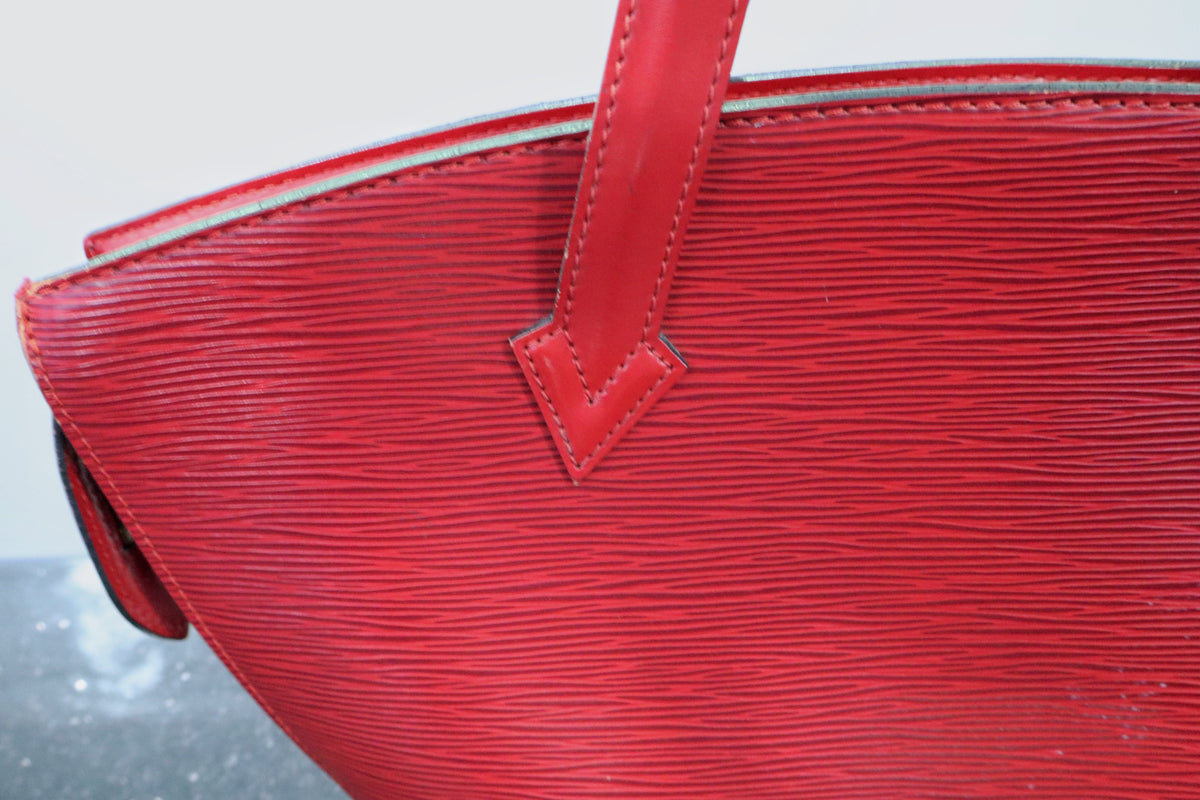 Louis Vuitton Castillan Red Epi Leather Saint Jacques Shopper Tote Bag