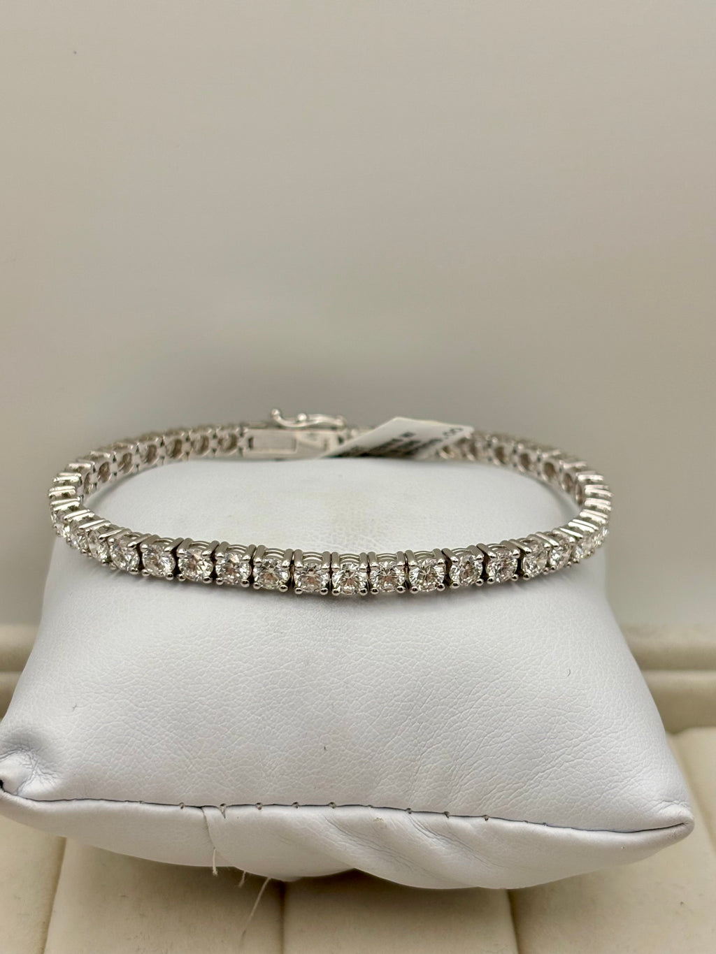 14k White Gold Lab Grown Diamond Tennis Bracelet