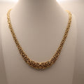 14k Yellow Gold Byzantine Chain