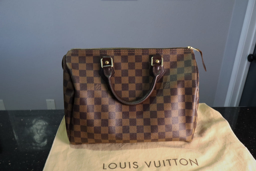 Louis Vuitton Damier Ebene Speedy Handbag