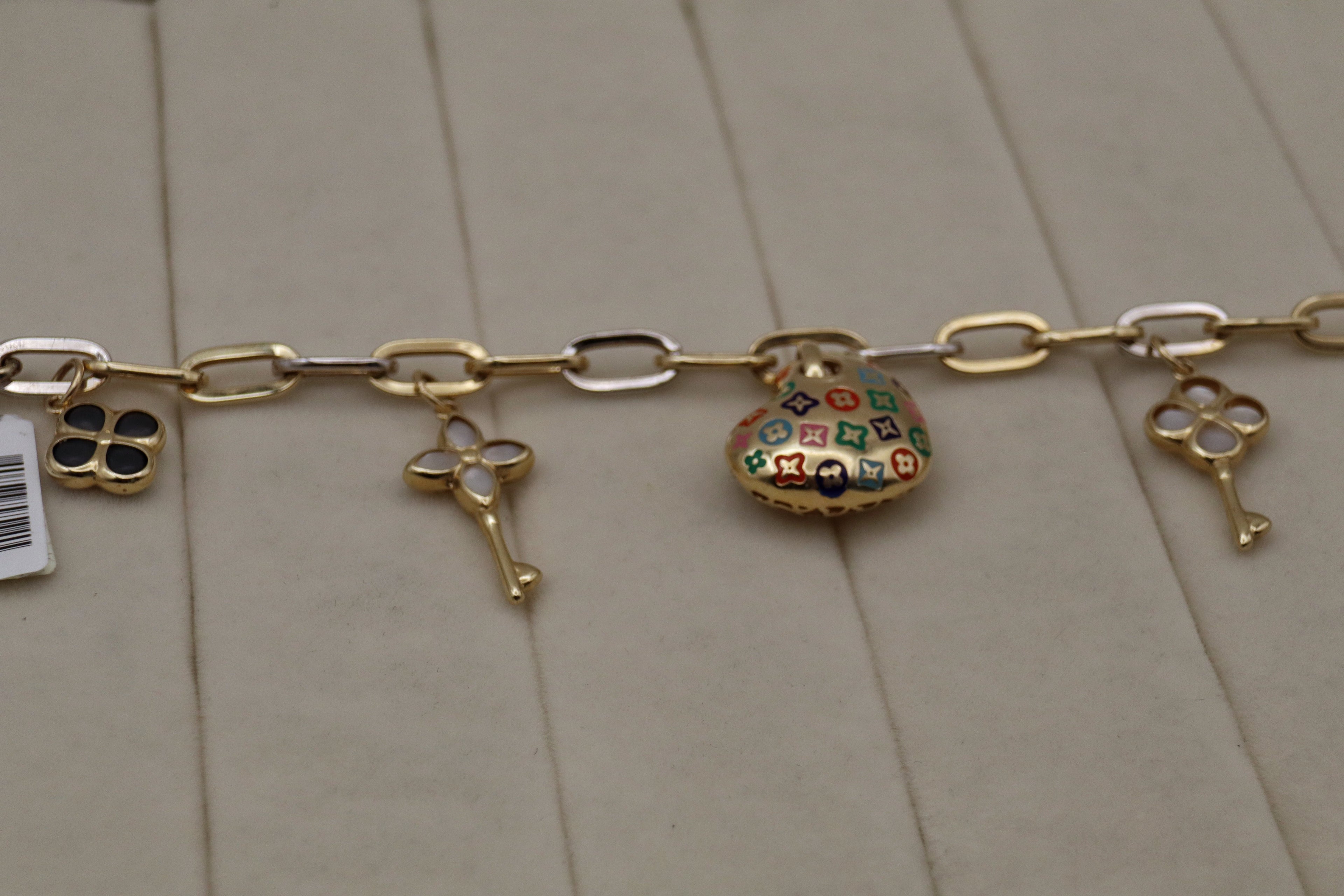 14k Yellow Gold Charm Bracelet