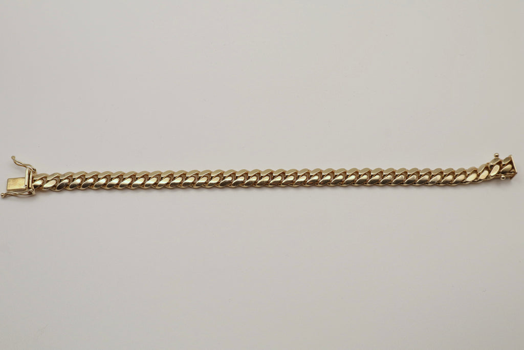 14k Yellow Gold Cuban Link Bracelet