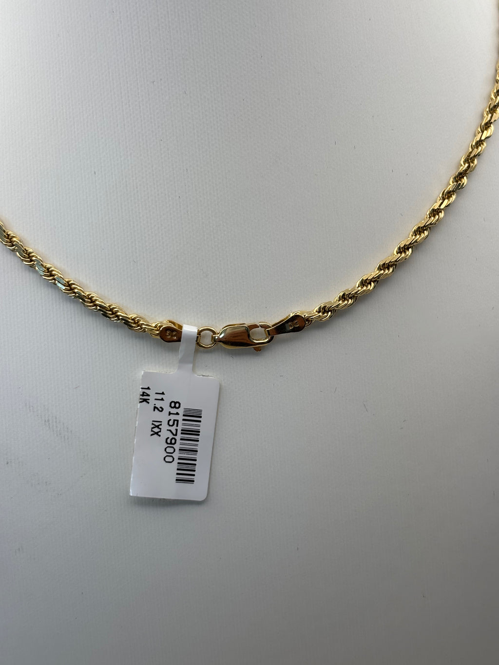 14k Yellow Gold Rope Chain