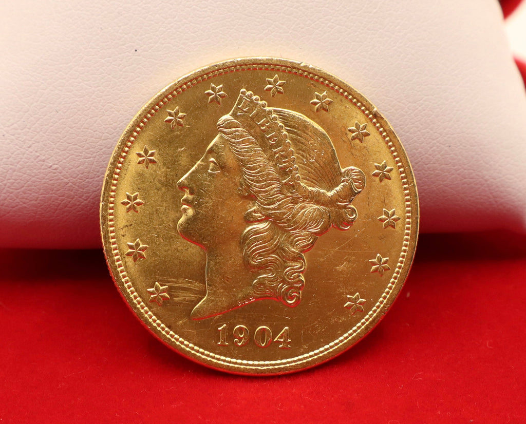 1904 United States $20 Liberty Head Double Eagle Gold Coin
