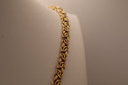 14k Yellow Gold Byzantine Chain