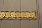 Chinese Gold Panda 24k Coin Link Bracelet in 14k Yellow Gold
