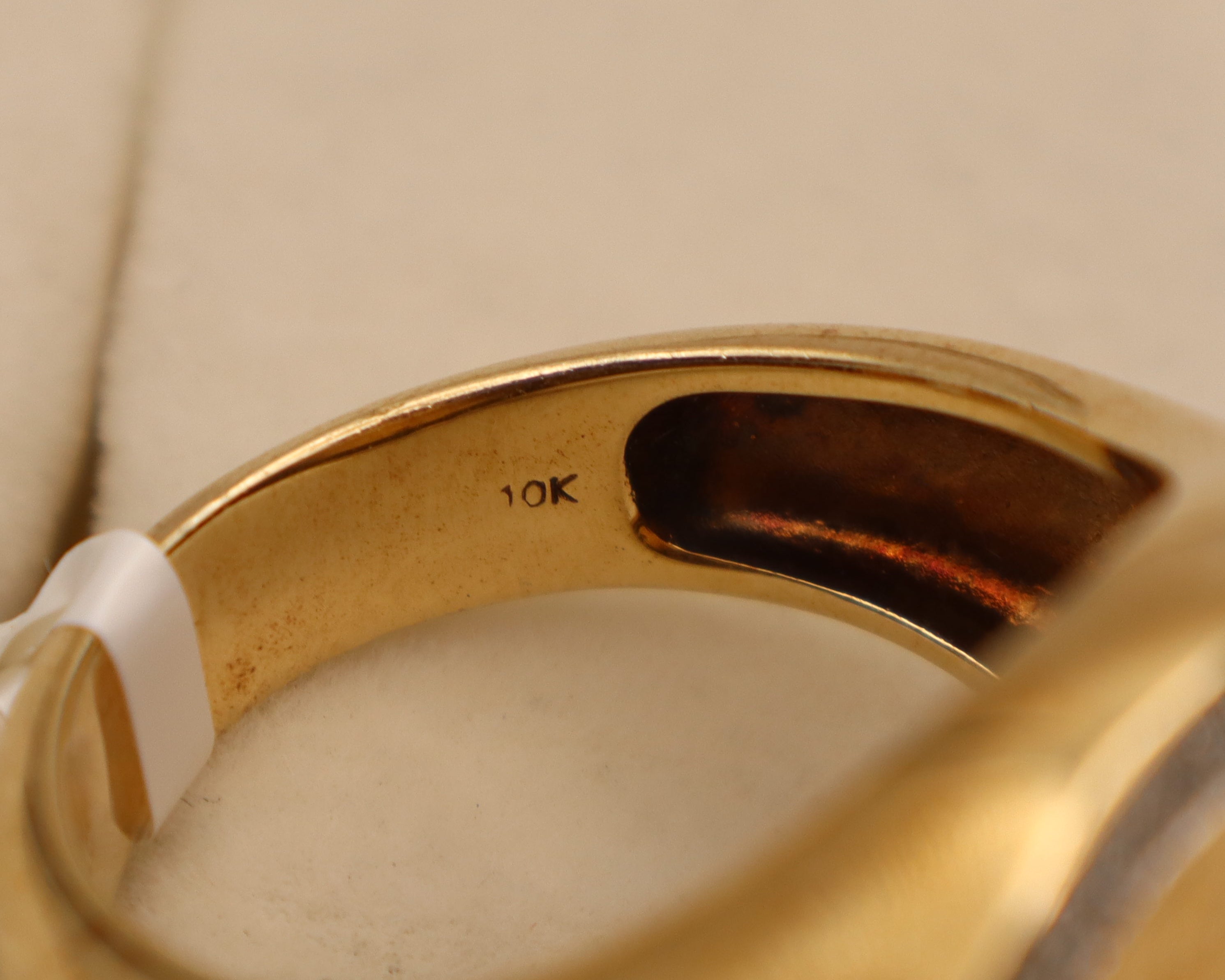 10k Yellow Gold Liberty Coin Diamond Ring