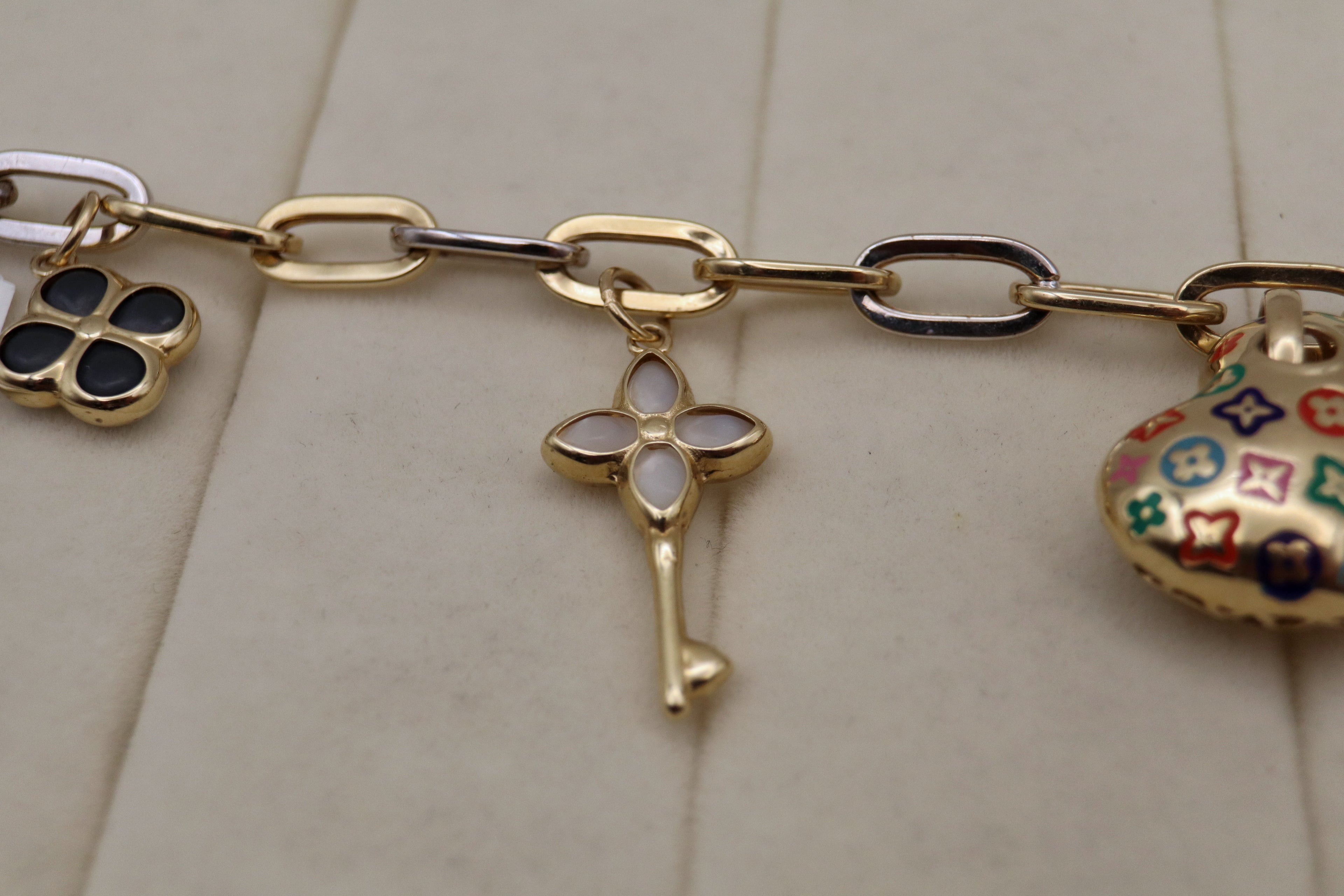 14k Yellow Gold Charm Bracelet