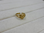 10K Yellow Gold Heart Design Ring