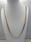 14K Two-Tone Gold Curb Link Necklace