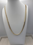 14K Two-Tone Gold Curb Link Necklace
