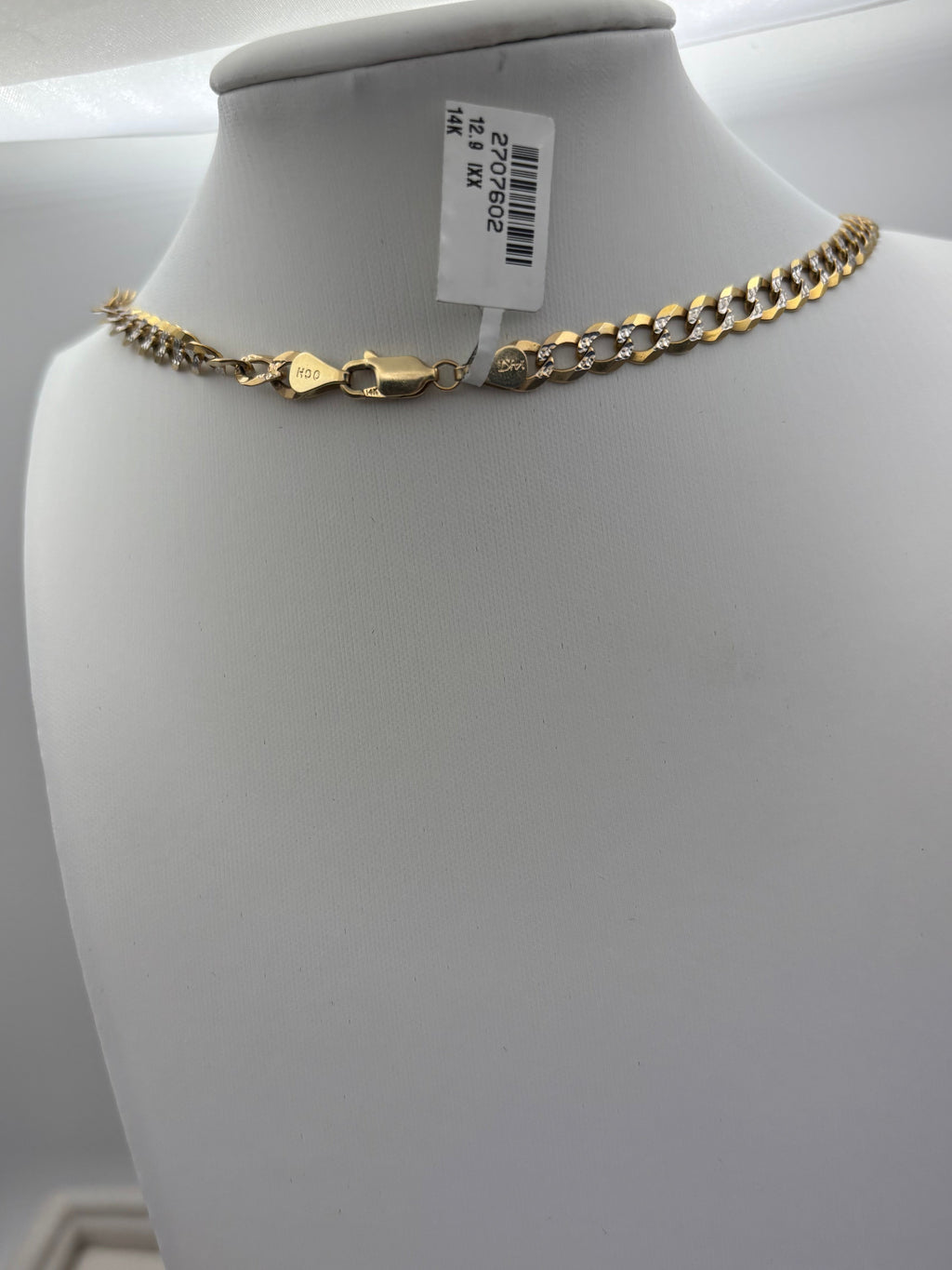 14K Two-Tone Gold Curb Link Necklace