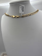 14K Two-Tone Gold Curb Link Necklace