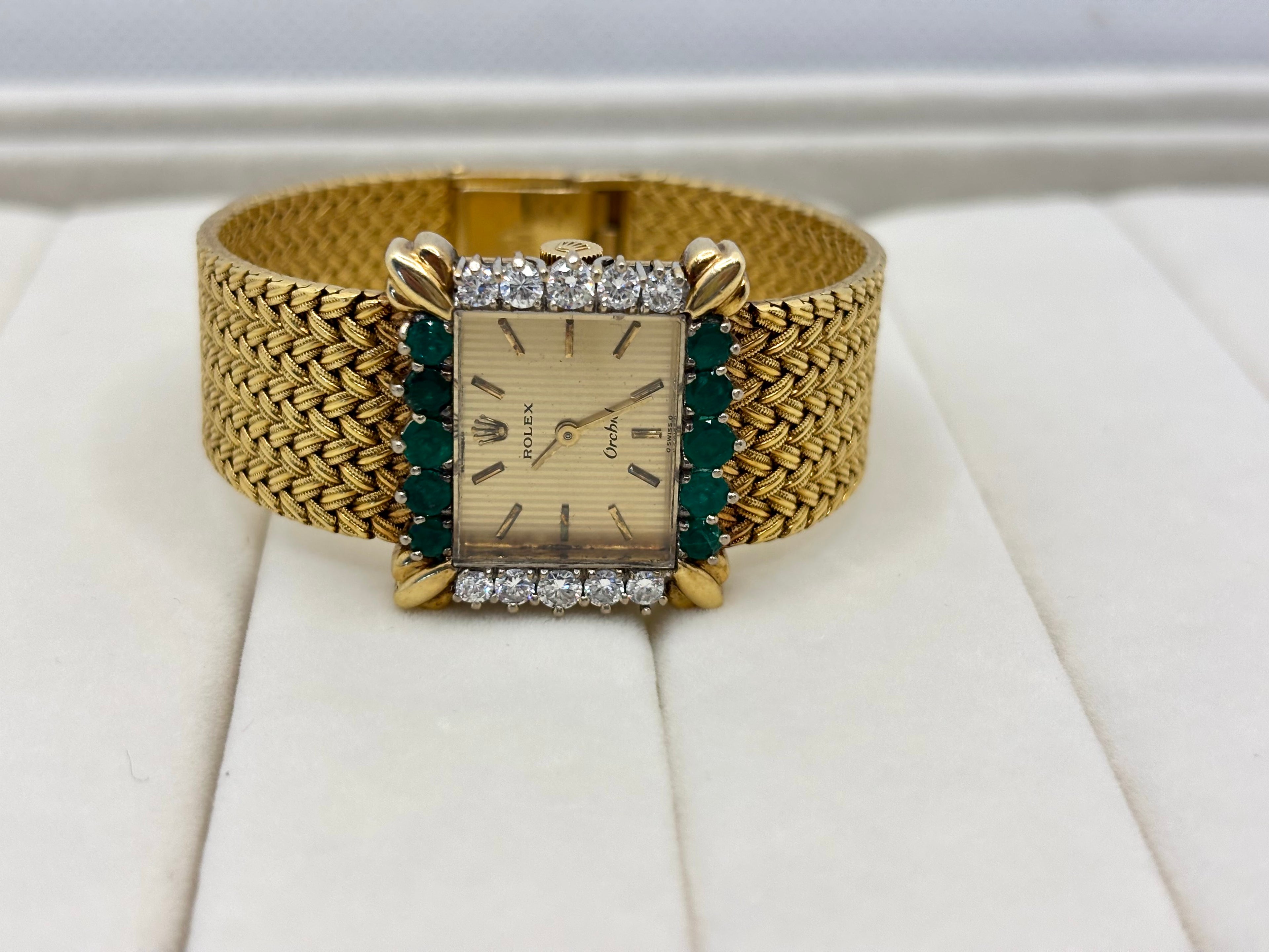 18K Rolex Orchid Watch with Emeralds and Diamonds | Empire Jewelry and Loan