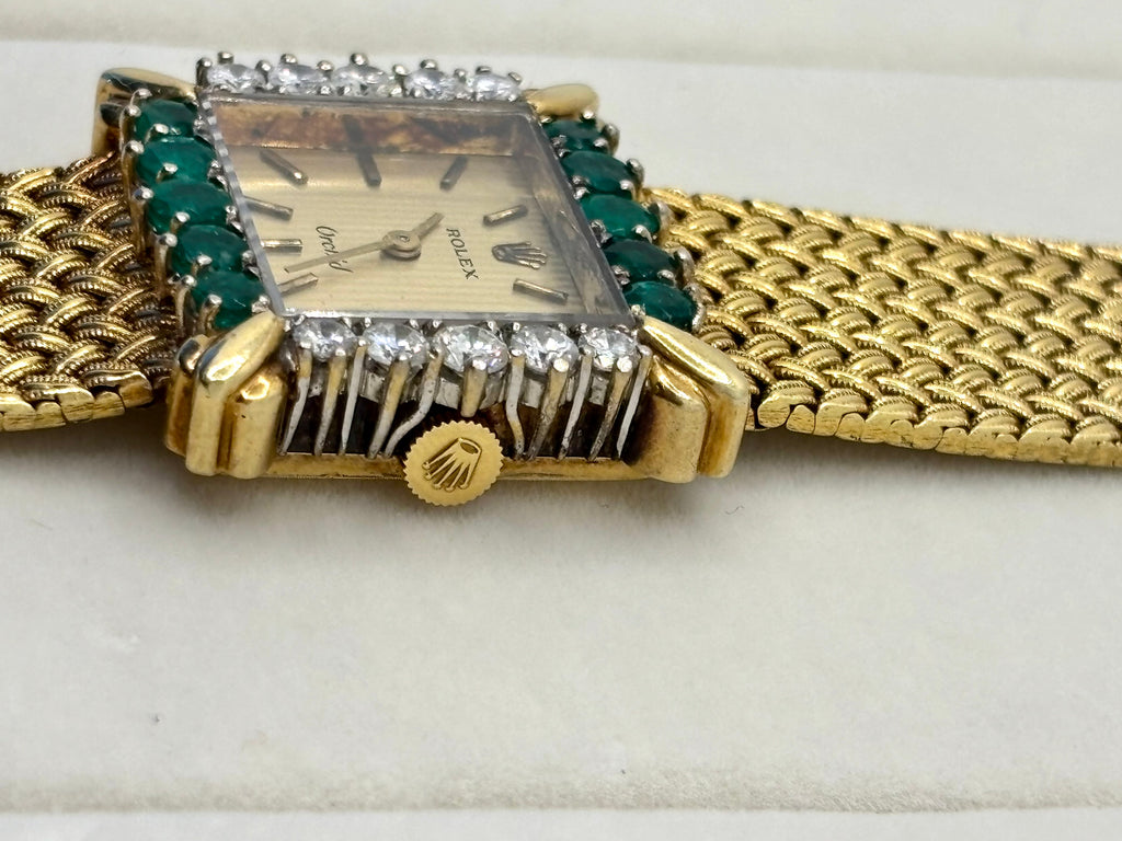 18K Rolex Orchid Watch with Emeralds and Diamonds | Empire Jewelry and Loan