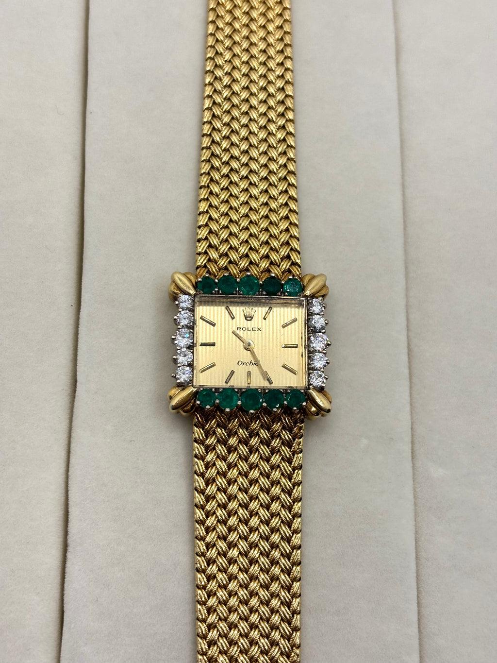 18K Rolex Orchid Watch with Emeralds and Diamonds | Empire Jewelry and Loan