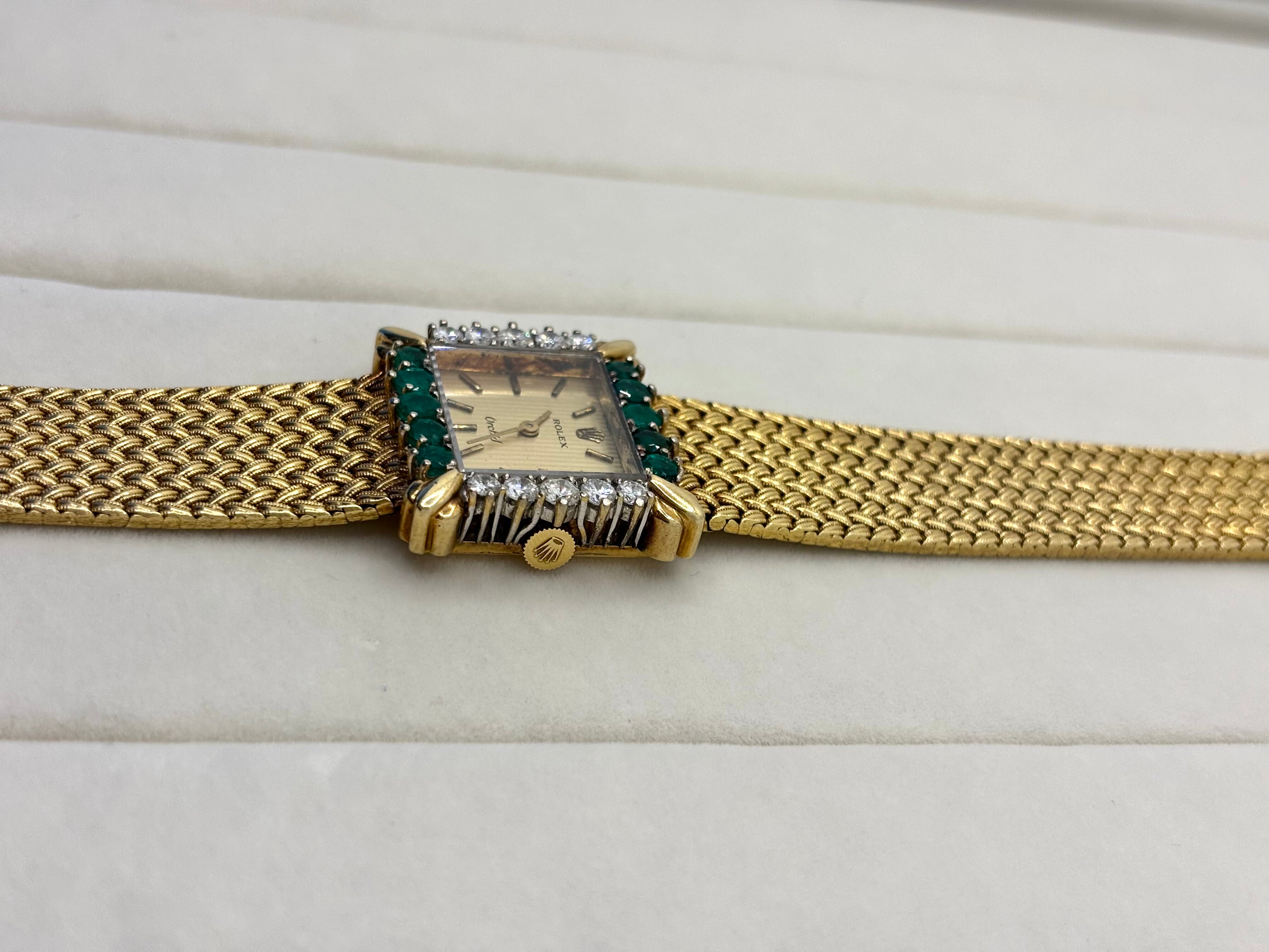 18K Rolex Orchid Watch with Emeralds and Diamonds | Empire Jewelry and Loan