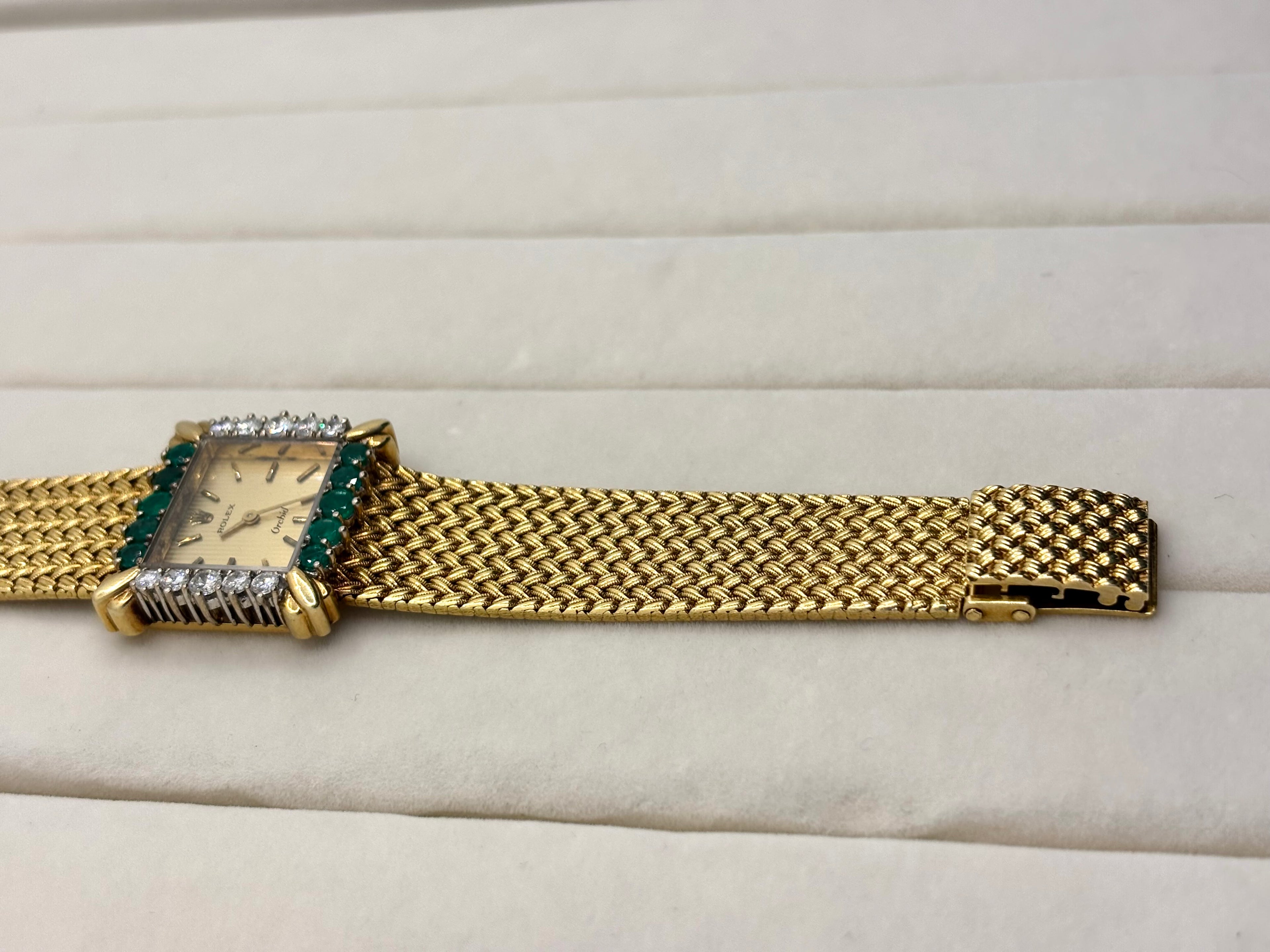18K Rolex Orchid Watch with Emeralds and Diamonds | Empire Jewelry and Loan