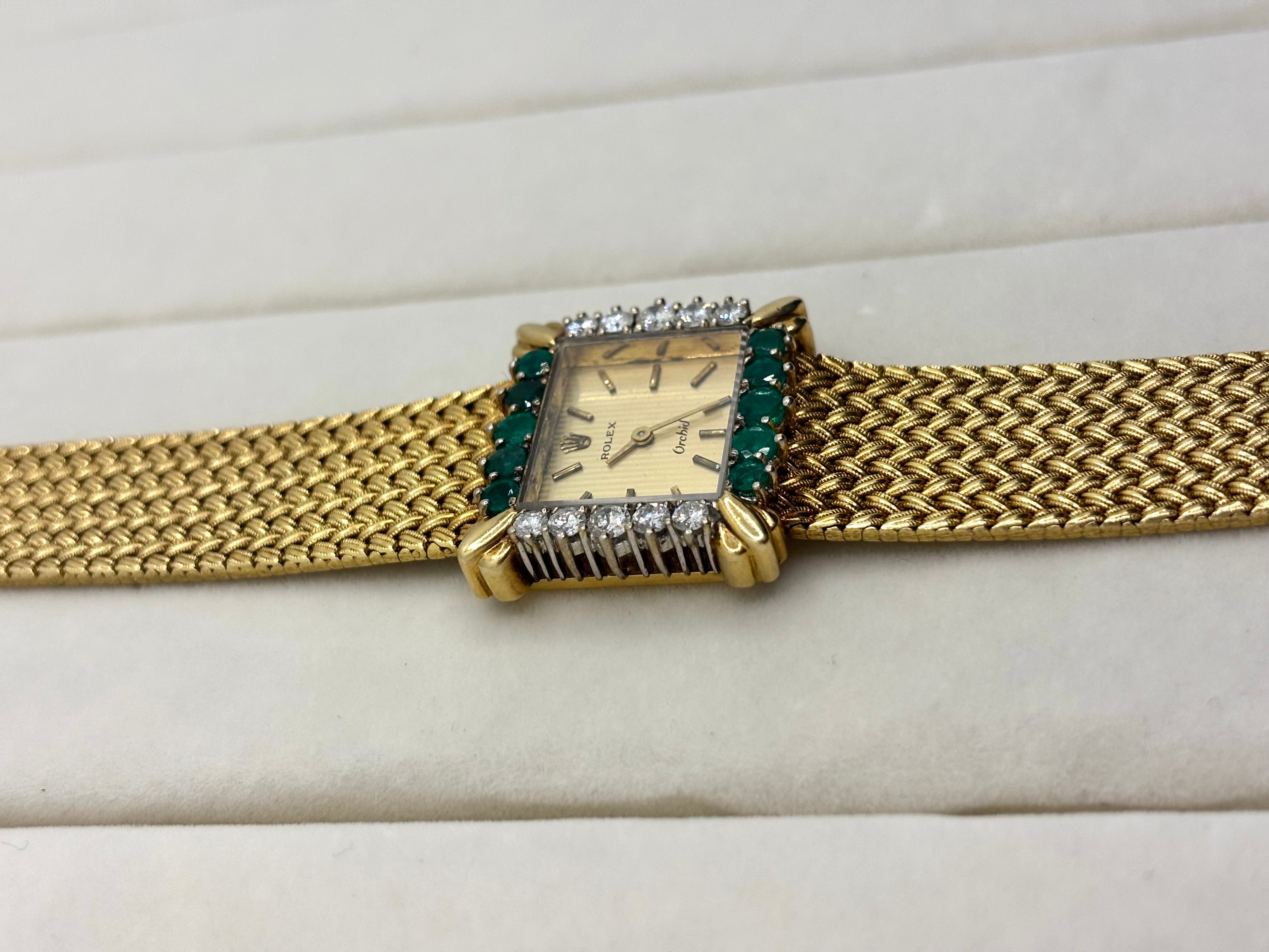18K Rolex Orchid Watch with Emeralds and Diamonds | Empire Jewelry and Loan